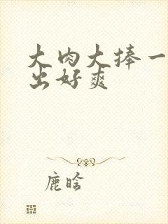 大肉大捧一进一出好爽