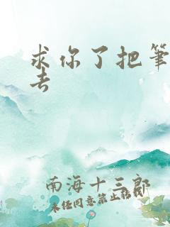 求你了把笔拿出去