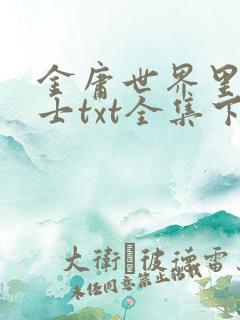 金庸世界里的道士txt全集下载