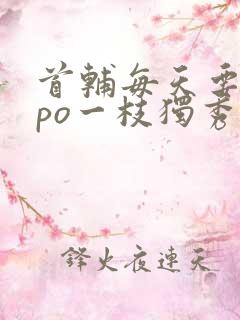 首辅每天要不够po一枝独秀全文