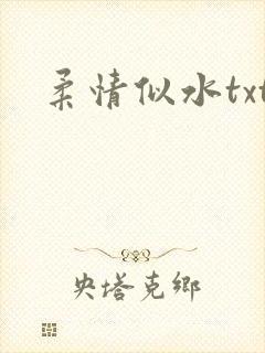 柔情似水txt