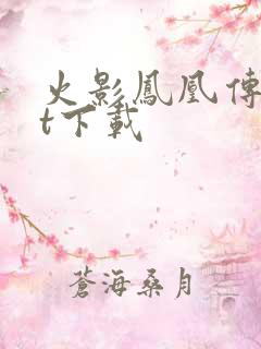 火影凤凰传txt下载