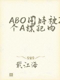 ABO同时被2个A标记肉