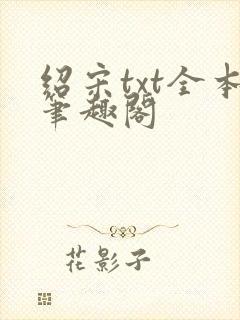 绍宋txt全本笔趣阁