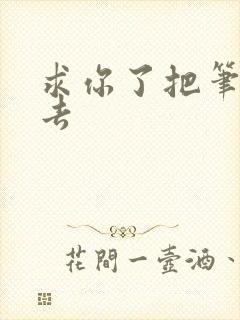 求你了把笔拿出去