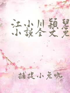 江小川颖儿穿越小说全文免费阅读