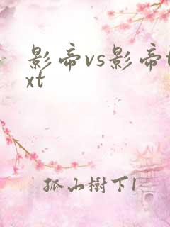 影帝vs影帝txt