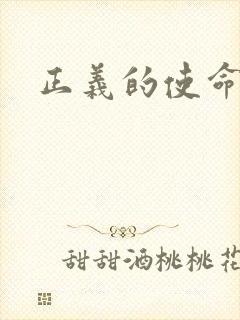 正义的使命最新
