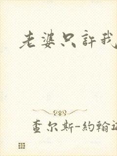 老婆只许我宠你