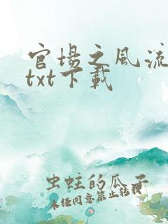 官场之风流人生txt下载