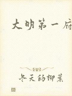 大明第一府
