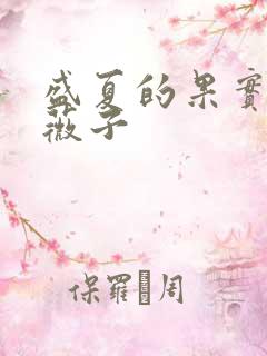 盛夏的果实 小薇子