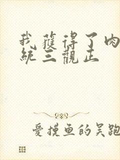 我获得了肉禽系统三观正