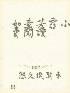 如意芳霏小说免费阅读