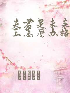 夫君是未来大魔王怎么办格格党