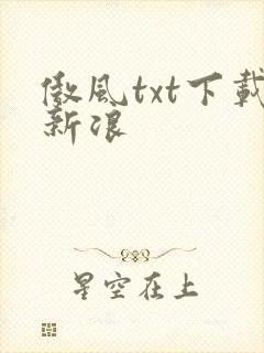 傲风txt下载新浪