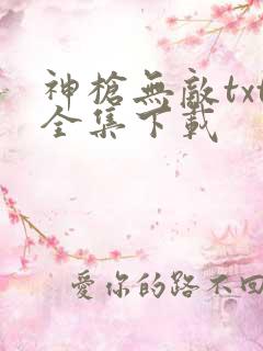 神枪无敌txt全集下载
