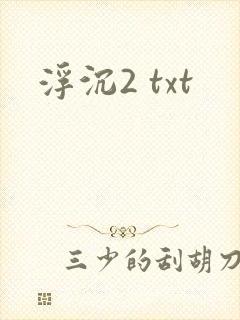 浮沉2 txt