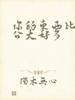 你的东西比我老公大好多