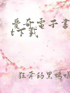 爱奇电子书txt下载