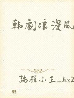 韩剧浪漫风暴