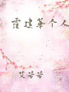 霍建华个人简历