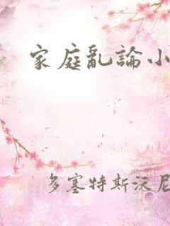 家庭乱论小说
