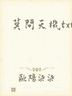 莫问天机txt