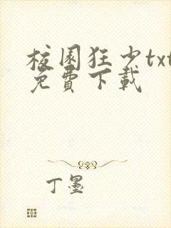 校园狂少txt免费下载