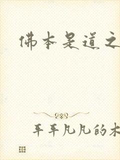 佛本是道之无极