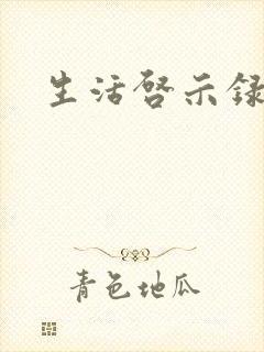 生活启示录结局