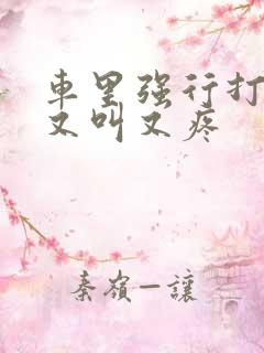 车里强行打扑克又叫又疼