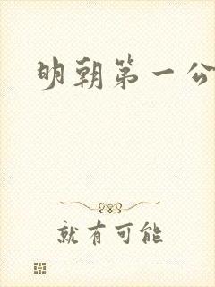 明朝第一公子