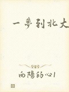 一梦到北大