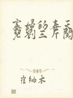 寡妇的春天白花儿刘三斤阅读