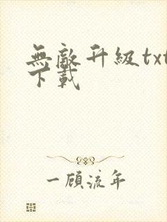 无敌升级txt下载