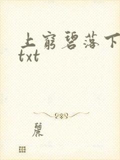 上穷碧落下黄泉txt