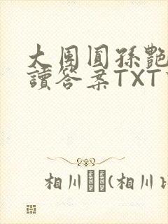 大团圆孙艳梅阅读答案TXT下载