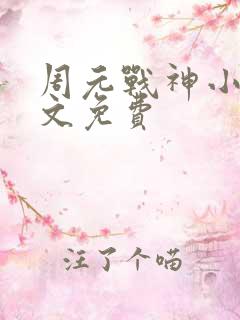 周元战神小说全文免费