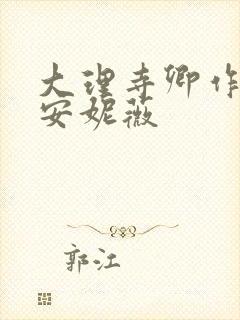 大理寺卿作者:安妮薇