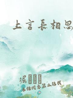 上言长相思