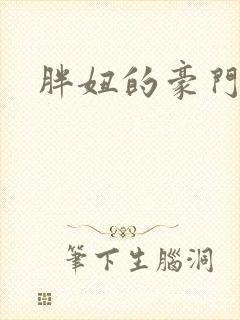 胖妞的豪门之旅