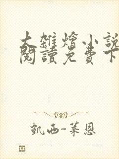 大杂烩小说全集阅读免费下载