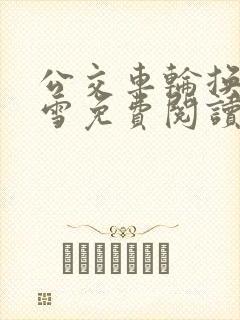 公交车轮换C程雪免费阅读