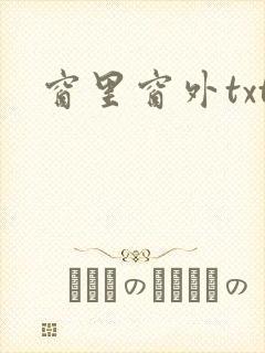 窗里窗外txt