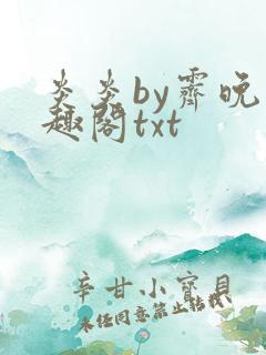 炎炎by霁晚笔趣阁txt