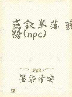 燕钗半落 琥珀糖(npc)