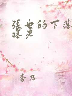 张也的下落终于曝光