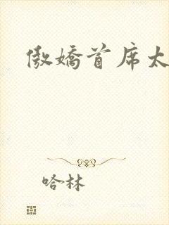 傲娇首席太腹黑