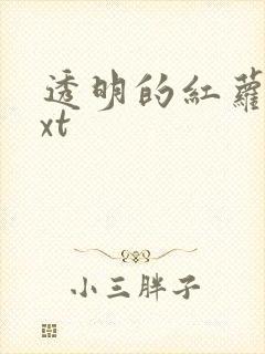 透明的红萝卜txt